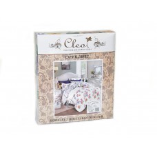 Комплект постельного белья из сатина Cleo SL-035 евро