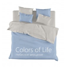 Комплект постельного белья из сатина Colors of Life "Небесное мерцание" двуспальное.