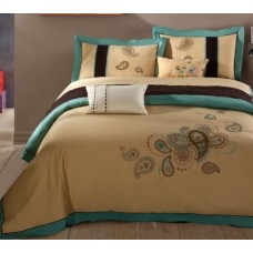 Комплект постельного белья из сатина с вышивкой Valtery 100-60 двуспальный