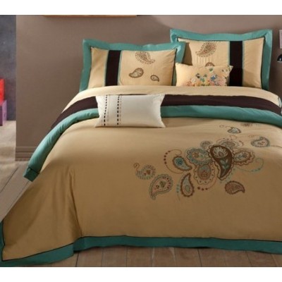 Комплект постельного белья из сатина с вышивкой Valtery 100-60 2 спальное