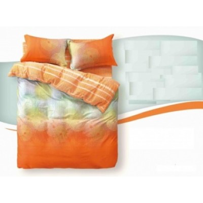 Комплект постельного белья сатин Soft-tex "Солнечный рай" евро