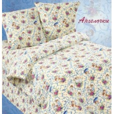 Комплект постельного белья из поплина Кот Барбарис "Ангелочки" в кроватку