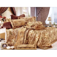 Комплект постельного белья из сатина с вышивкой и отделкой гобеленом Valtery 110-59 двуспальный